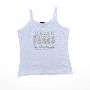 2000s vintage Mayan Gods graphic tank